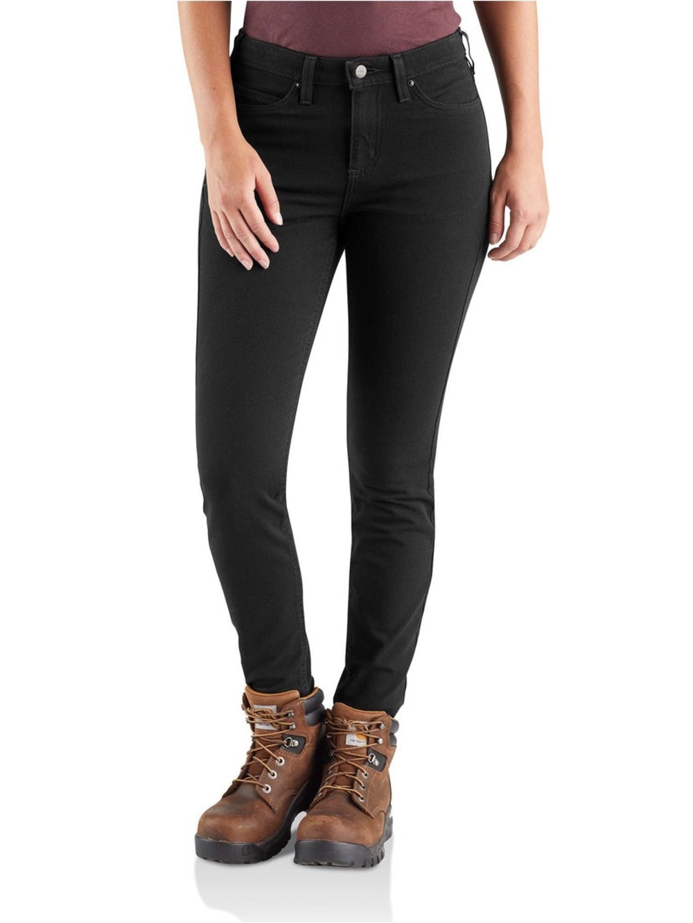 Carhartt sz12/Tall-NWOT Black Women's Skinny Jeans with Stretch!!
